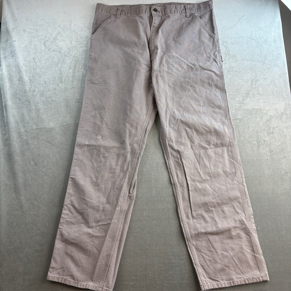 Carhartt Men's Grey‎ Original Dungarees Fit Carpenter Pants B11 Fits 40x31